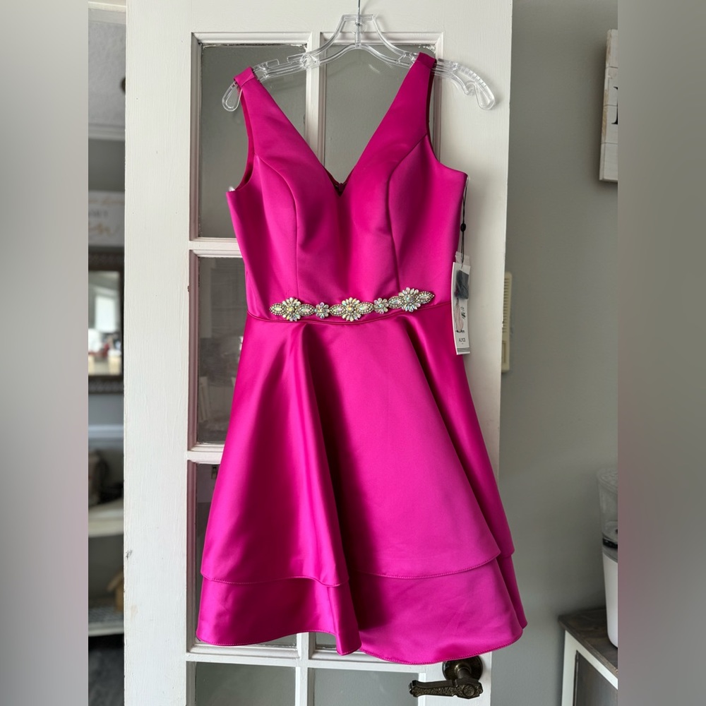 NWT Alyce formal dress hot pink sz 6